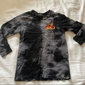 Tiny whales Stay Rad black long sleeve tee sz 5.